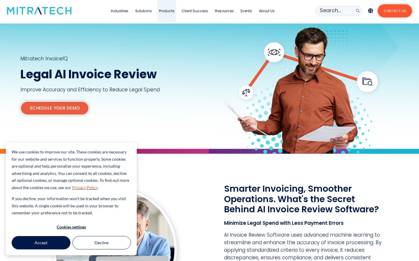 Mitratech InvoiceIQ interface